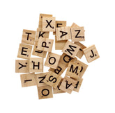 30PK WOODEN ALPHABET LETTER TILES