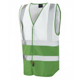 PILTON WAISTCOAT WHITE/ EMERALD GREEN S