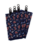MEN HANDKERCHIEF BLUE PAISLEY PATTERN SILK