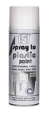 400ML 151 SPRAY TO PLASTIC PAINT  WHITE GLOSS