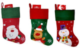 CHRISTMAS CRAFT STOCKING RED/GREEN