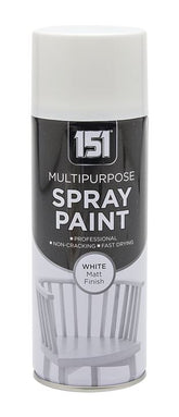 151 MULTIPURPOSE SPRAY PAINT WHITE MATT FINISH 400ML