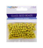 GLASS SEED BEADS YELLOW