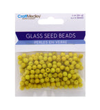 GLASS SEED BEADS YELLOW