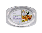 3PK BUFFET FOIL PLATTERS
