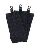 MEN NAVY HANDKERCHIEF FLORAL WOOL