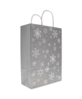 PAPER GIFT BAGS SNOW FLAKE LARGE