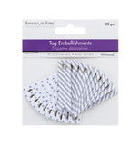 20 PC TAG EMBELLISHMENTS CELEBRATION