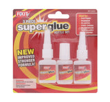 3PC SUPER GLUE BOTTLE SET