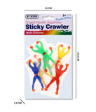 RYSONS 6PK ASSORTED NOVELTY SUPERHERO STICKY CRAWLER