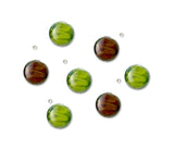 7 PC LAMPWORK GLASS BEADS EARTH