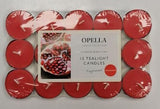 15PK OPELLA SCENTED TEA LIGHTS CANDLES POMEGRANATE
