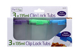 3PC CLIP LOCK TUBS-135ML
