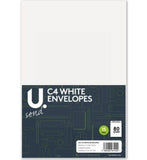 12PK C4 PEAL & SEAL ENVELOPES WHITE 22.9 X 32.4CM