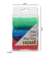 3PK HOUSEHOLD TWINE ASST COLOURS
