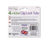 4PC CLIP LOCK TUBS-62ML