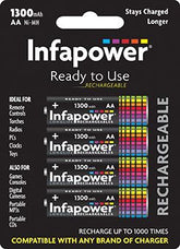 Infapower AA 1300mAh (4) Ni-Mh