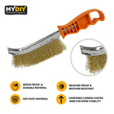 STEEL WIRE BRUSH WITH GRIP HANDLE