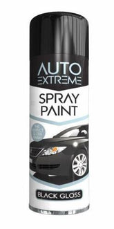 250ML AUTO EXTREME SPRAY PAINT BLACK GLOSS