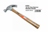 JAK 16OZ CLAW HAMMER W/ WOODEN HANDLE