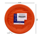 9PK ORANGE PAPER PLATE 22.8CM
