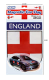 ASSORTED ENGLAND MAGNETIC CAR FLAG