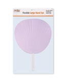 FLEXIBLE LARGE HAND FAN WHITE & BLACK