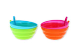 RYSONS 4PC BOWL W/ BUILT-IN STRAW