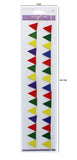 2PK MINI PENNANT FLAGS BRIGHTS