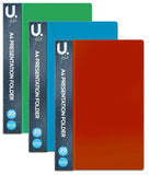 A4 ASSORTED PRESENTATION FOLDER 20 POCKETS