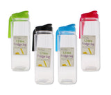 1.2L FRIDGE JUG SQUARE (4 COLOURS)