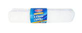 3PK HEAVY DUTY FLOOR CLOTHES WHITE