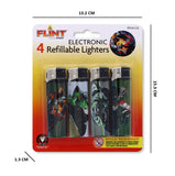 4PK ELECTRONIC LIGHTERS-MOTORBIKE