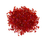 GLASS BUGLE BEADS ROUGE TINTS