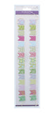 2PK MINI PENNANT FLAGS VINTAGE CHIC