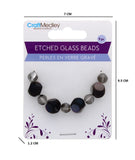 9 PC ETCHED GLASS BEADS CLASSIC