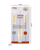 3PK SOFT TIP BRUSHES