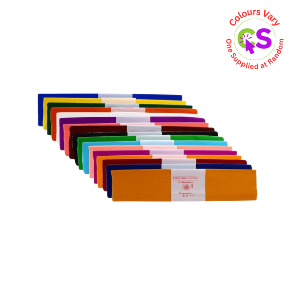 ASSORTED CREPE PAPER 50x250cm