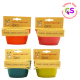 ASSORTED TRAVEL BOWLS WITH LIDS