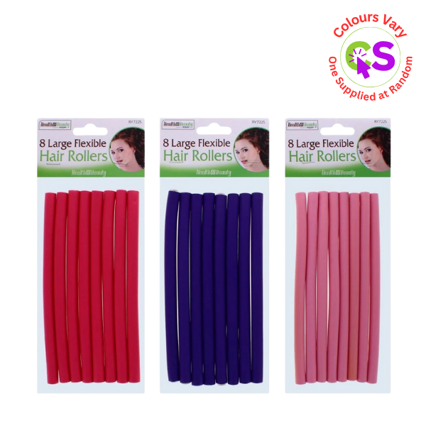 8PK TWISTEE HAIR ROLLER 17.5X1CM