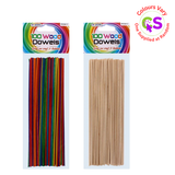 100PC ASSORTED WOOD DOWELS