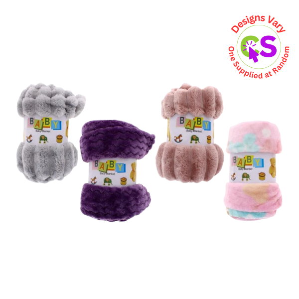BABY BLANKET ASSORTED 39.4'' X 27.6''