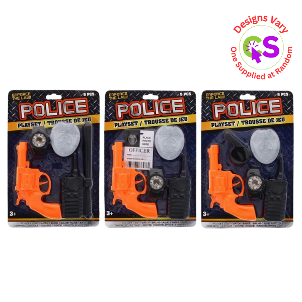 5PC POLICE PLAY SET KIDS TOY