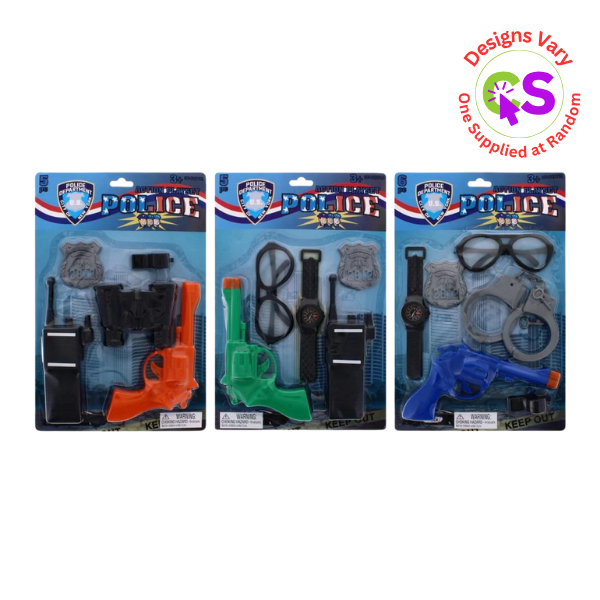 6PC POLICE ACTION PLAY SET KIDS TOY