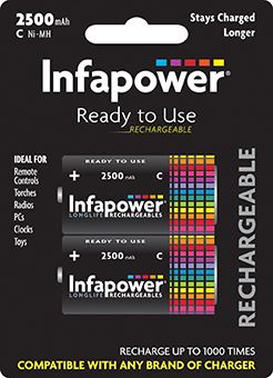 Infapower C 2500mAh (2) Ni-Mh