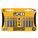 JCB AA SUPER ALKALINE BATTERIES 8 PACK