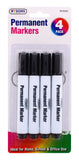 4PC PERMANENT MARKERS