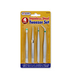 4PC TWEEZER SET