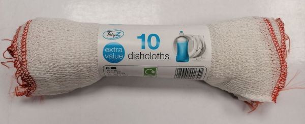 10PK EXTRA VALUE DISHCLOTHS - 25 X 30CM