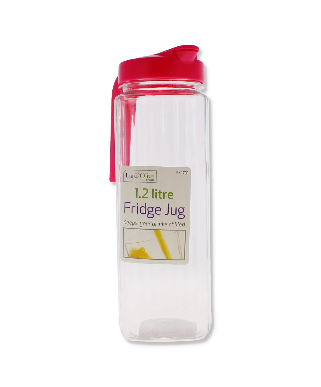 1.2L FRIDGE JUG SQUARE (4 COLOURS)
